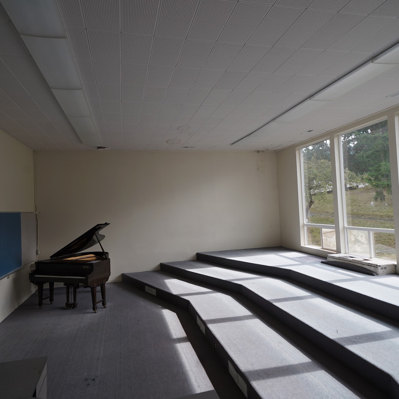 Earlier photograph of the music room; not current condition